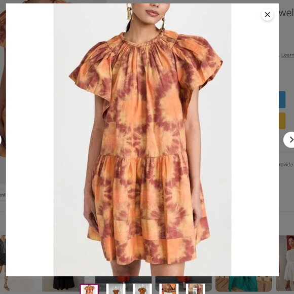 'Isolde' Red Jewel Neck Dress - Picture 11 of 11